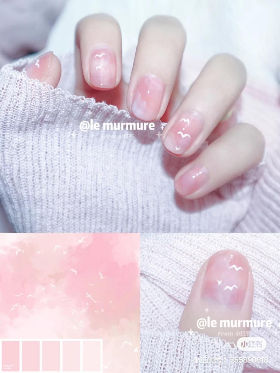 ▲ 满世界粉红泡泡的「蜜桃粉黛色」夏日粉色天空即视感,温柔感破表~