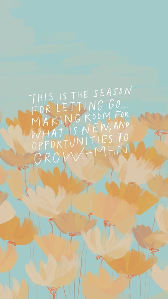 This is the season for letting go... Making room for what is new, and opportunities to grow. 「死死攥紧的时候,拳头里什么都没有;放开手,全世界都在手上了。」放开手不意味着失去,而是有机会握住和拥有更多的开始~