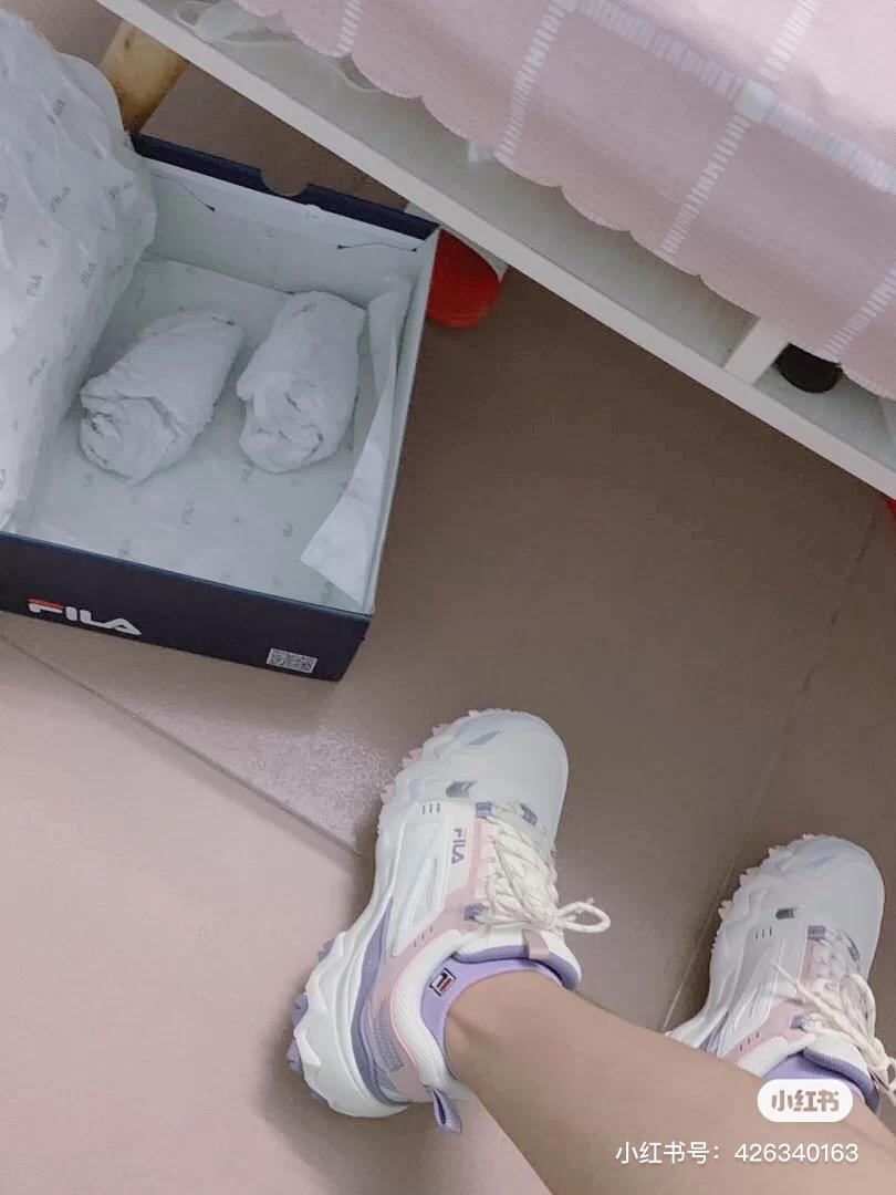 FILA 「梦幻粉紫」猫爪鞋 21