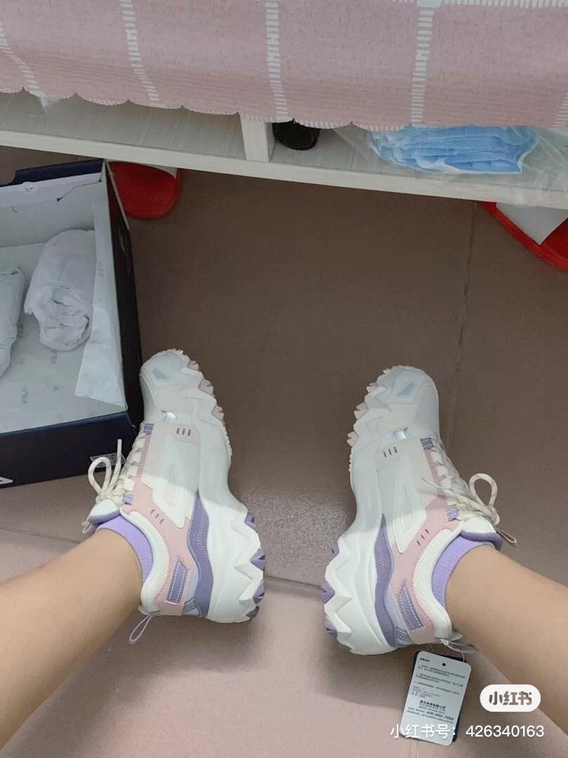 FILA 「梦幻粉紫」猫爪鞋 22