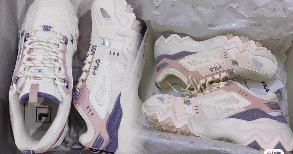 FILA 「梦幻粉紫」猫爪鞋 35