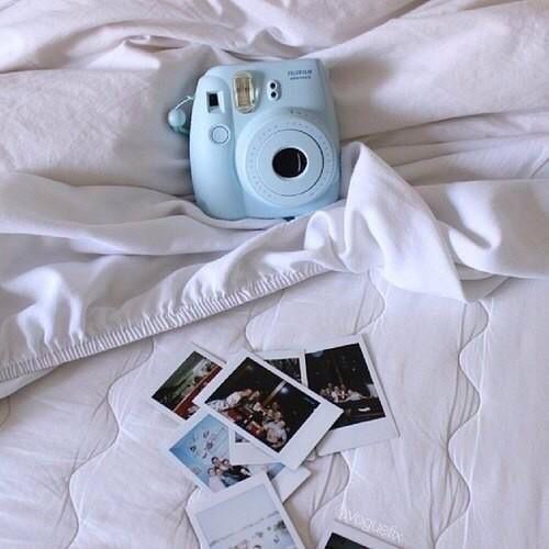 baby blue camera