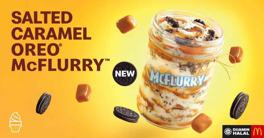 salted caramel oreo mcflurry