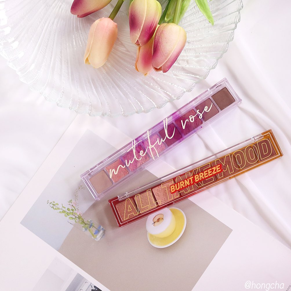Ink Stick Serum打造超Juicy水嘟嘟美唇!可爱长条形All Take Mood Palette 8色眼影盘这季也推出了新色号, #03 Burnt Breeze是秋冬必备的棕红色调,#04 Muteful Rose则是清浅柔和的冷调玫瑰色系,目前都能在马来西亚Peripera官方通路购得喽~