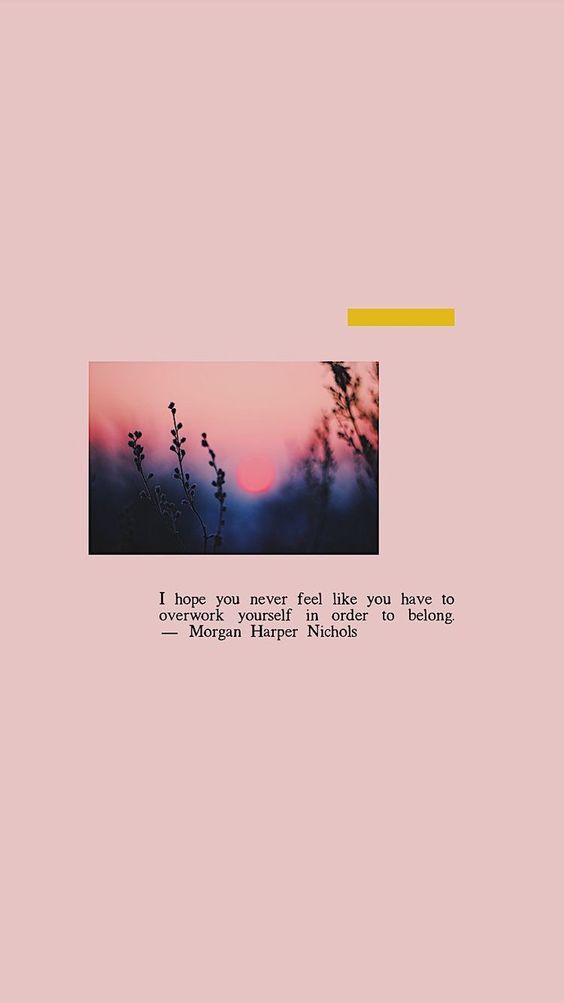 「I hope you never feel like you have to overwork yourself in order to belong. 成长过程中或有十分迷茫的时候、或有太多阻碍和诱惑的时候…希望你在找寻和塑造自我的同时,不要疲惫于改变自己去迎合别人,不要否定和摒弃真实的自己,更不要忘了自己和初心。❤️」