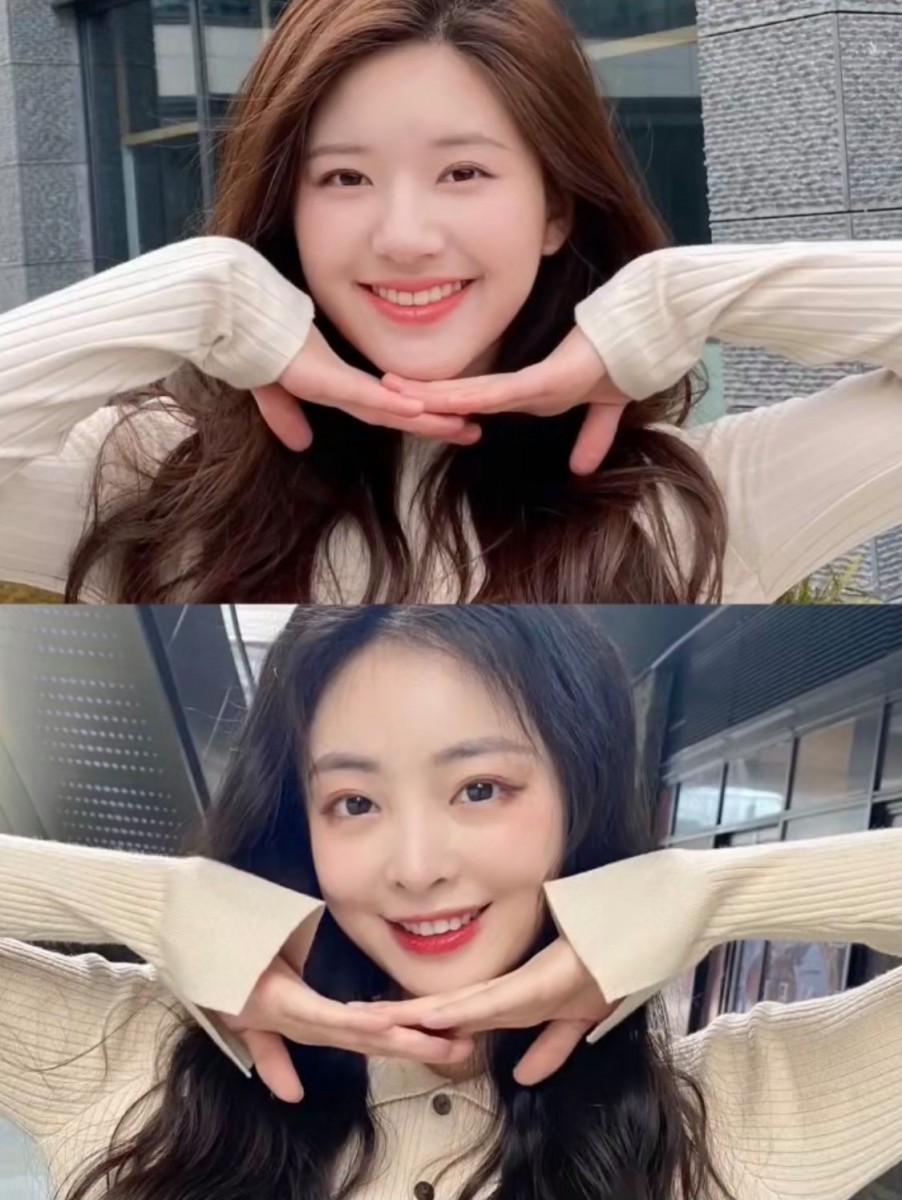 Tips 1:托腮显脸小 用手挡脸不仅显得可爱俏皮还能轻松显脸小,包括小编在内的圆脸妹纸必学(笑)~双手托腮挡脸拍法参考: