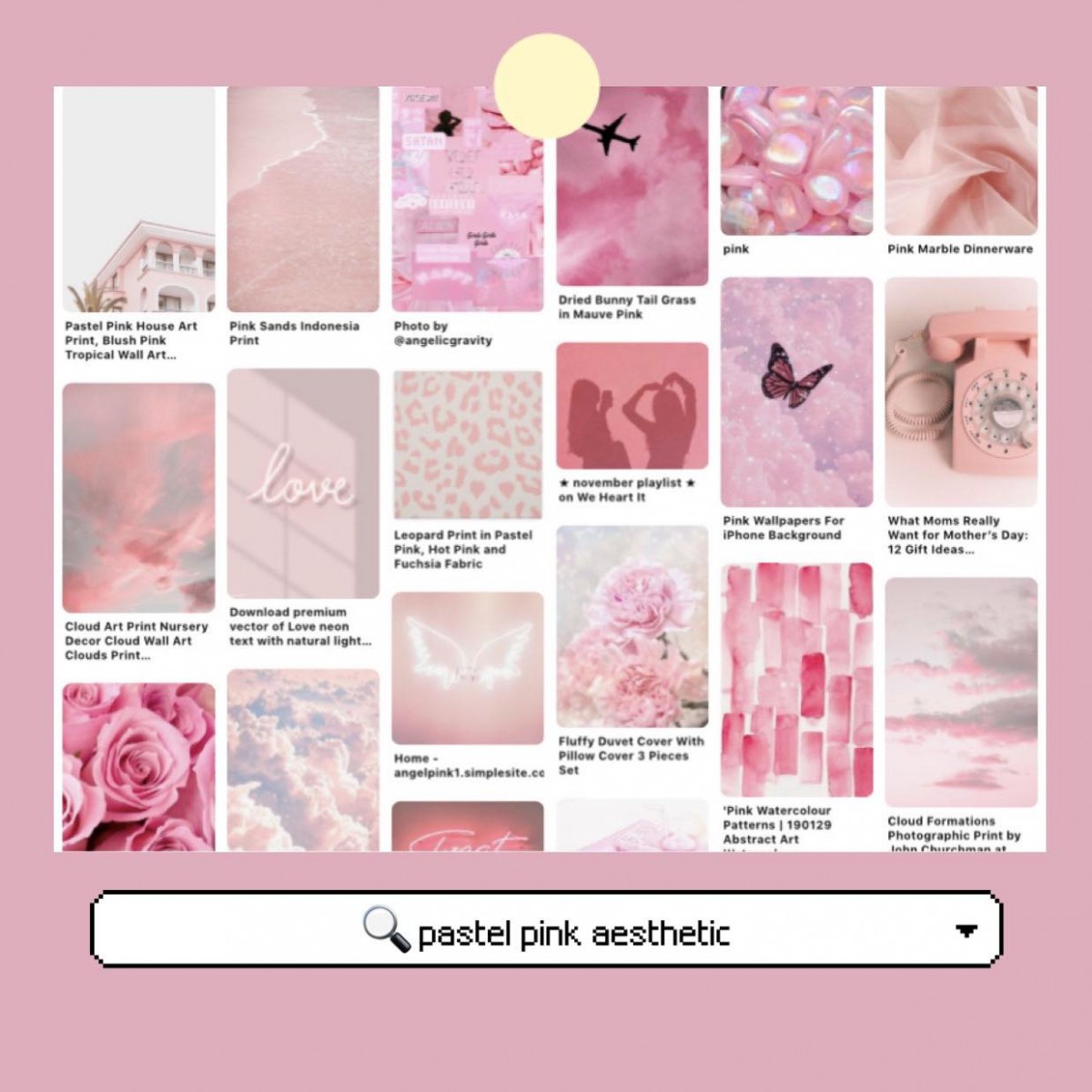 【ios 14桌面】Pinterest 素材搜索关键字(一):【颜色】aesthetic(eg:light blue aesthetic / pastel pink aesthetic)
