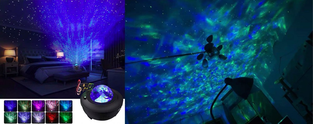多功能星空投影小夜灯 | RM76.99 >> 链接 如果Budget比较充裕，也推荐可以入手这一款10 in 1投影款式的星空夜灯～而且同时可以作为蓝牙音箱播放喜欢的音乐，很高CP值！