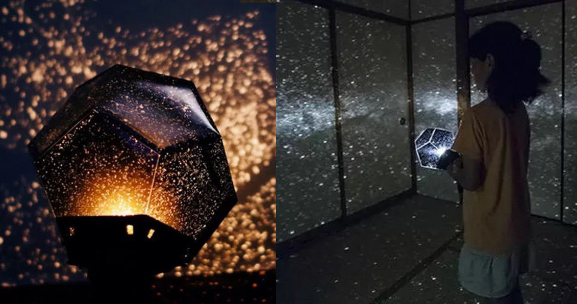 星空投影小夜灯 | RM19.38 >> 链接 购买后需要自己进行零件组装的一款星空小夜灯；投影出来的效果瞬间将房间变成「漫天星辰」，超级梦幻浪漫～