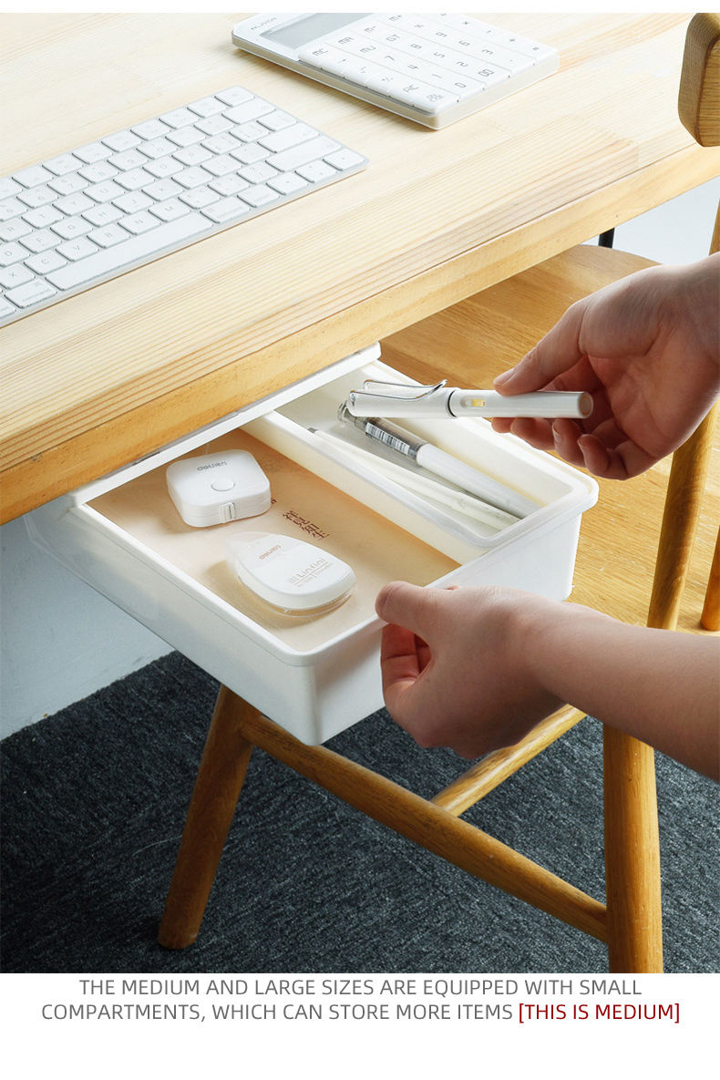 桌下隐藏式小抽屉可以很好利用空间增添收纳位置,不仅隔尘还能避免桌面摆放过多东西~ RM15.99 - RM39.99 >> 链接