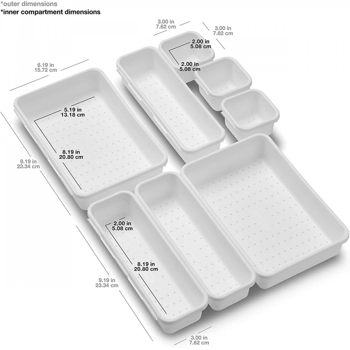 一套8个黑色/白色组合抽屉分类整理盒,取用抽屉里的东西更加方便顺手!RM9.90 >> 链接