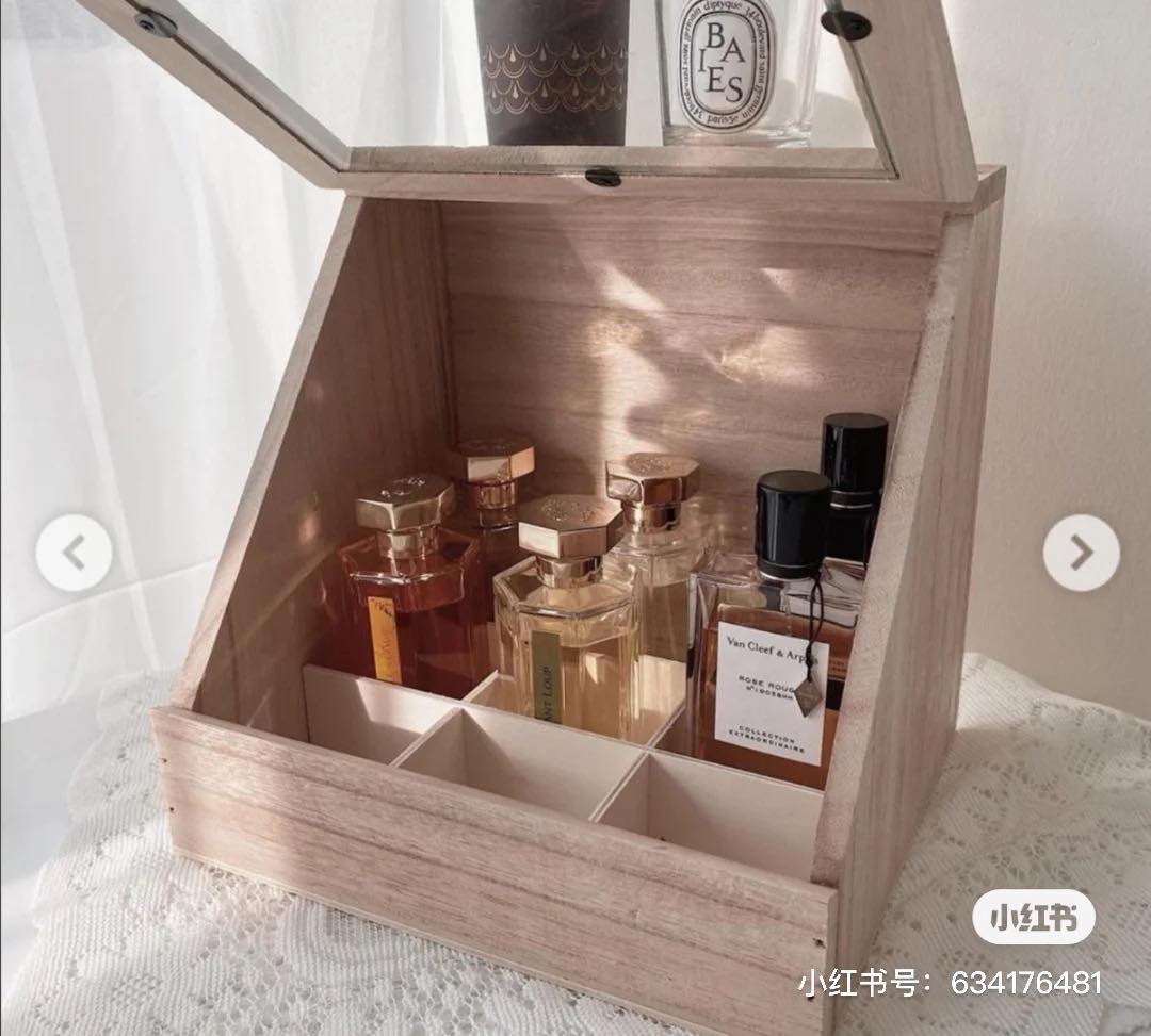 INS风木制防尘收纳盒,作为「香水展示柜」真的再适合不过了!? RM68.32 >> 链接