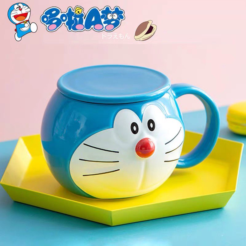 超萌Doraemon浮雕陶瓷马克杯 (RM79.97)>> 链接 萌翻的大头哆啦A梦造型,用它喝杯水、泡个饮料都能喝出幸福感吖~绝对会是哆啦A梦迷爱不释手的一款杯子!