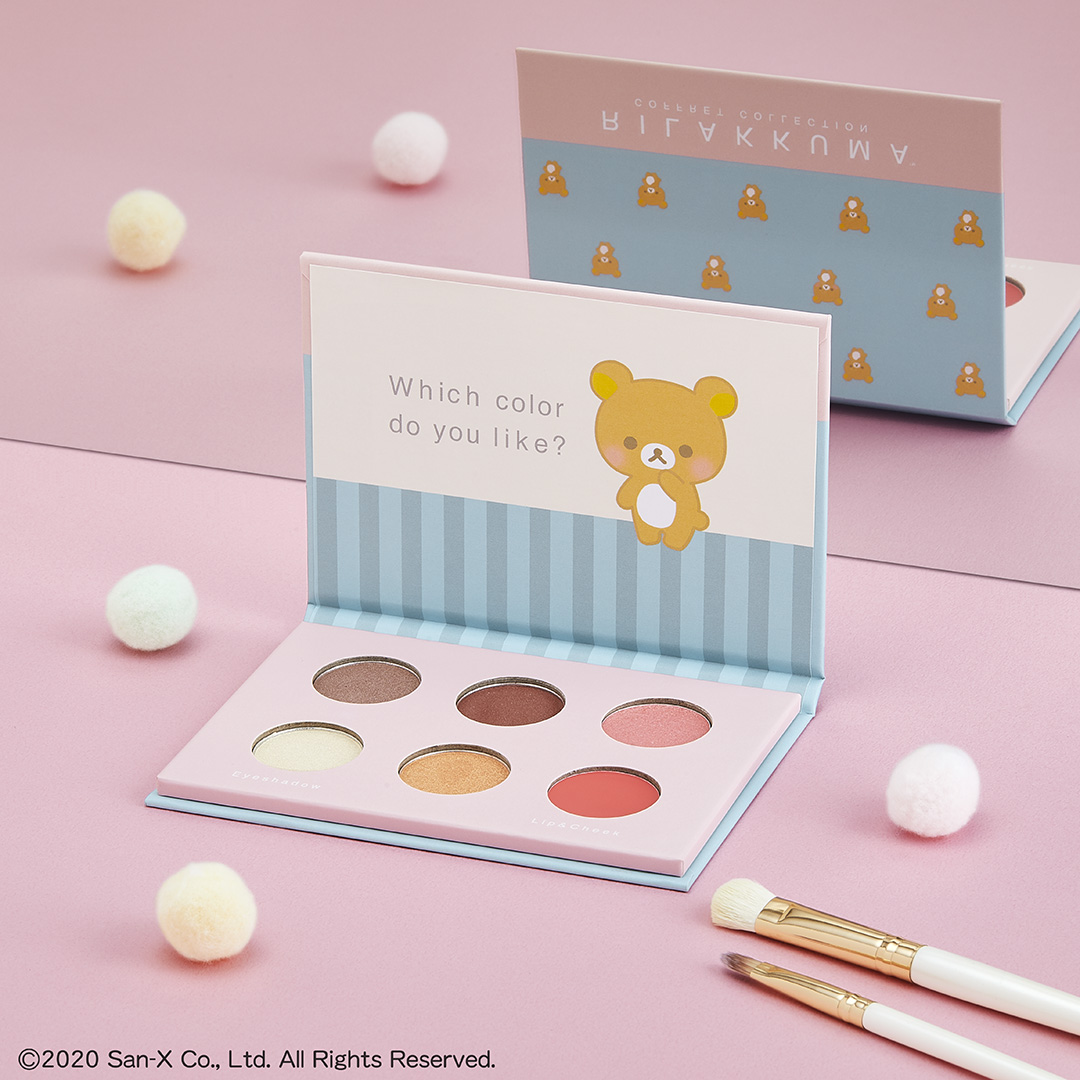 B赏:六色眼影盘 六色眼影盘中配色都是新手也适用的基础色系,宝宝粉蓝色外包装也好戳少女心啊!