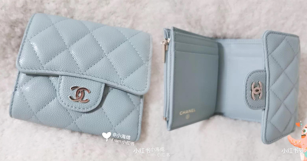 chanel 薄荷蓝钱包 final