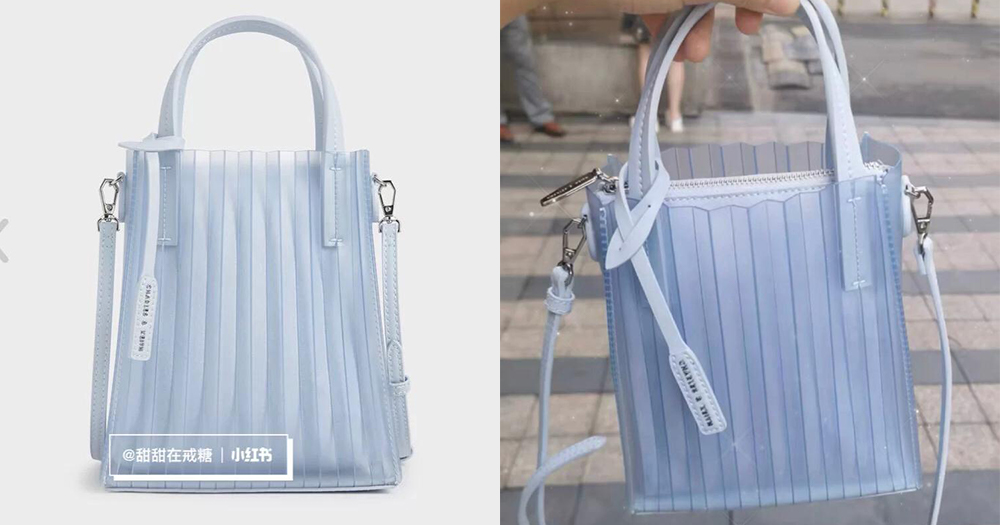 charles & keith 冰蓝果冻包