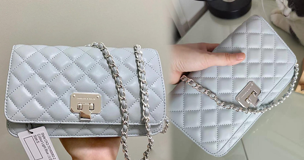 charles & keith 菱格纹包包