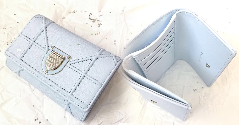 dior blue purse