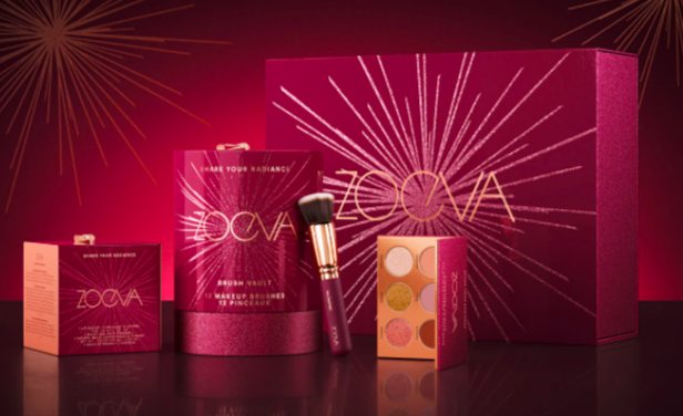 ZOEVA本季节日限定系列Share Your Radiance系列除了眼影盘和刷具组很好入手,同系列COCOTTE唇蜜+刷具+高光3入礼盒也很高CP值唷!