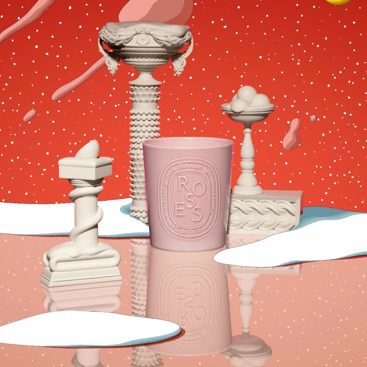 Diptyque 今年Diptyque家Advent Calendar公认是市面上最值得入手的圣诞倒数日历礼盒之一;里头最受瞩目的「限定款动物系列香氛」还有另外推出70g*3礼盒装,喜欢收藏的朋友们可以一次拥有全部3款~ 此外Diptyque本次最受欢迎的还有它 -- 「粉陶瓷」Roses玫瑰之水香薰蜡烛,粉色控、热爱香薰蜡烛的Girls必收藏!