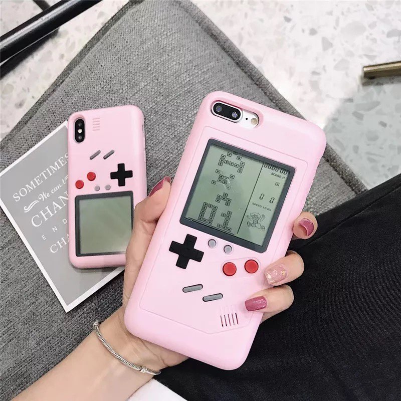 #2 Gameboy设计的手机壳超精致，背面真的可以玩Tetris等20多款小游戏唷～RM13.03-13.66