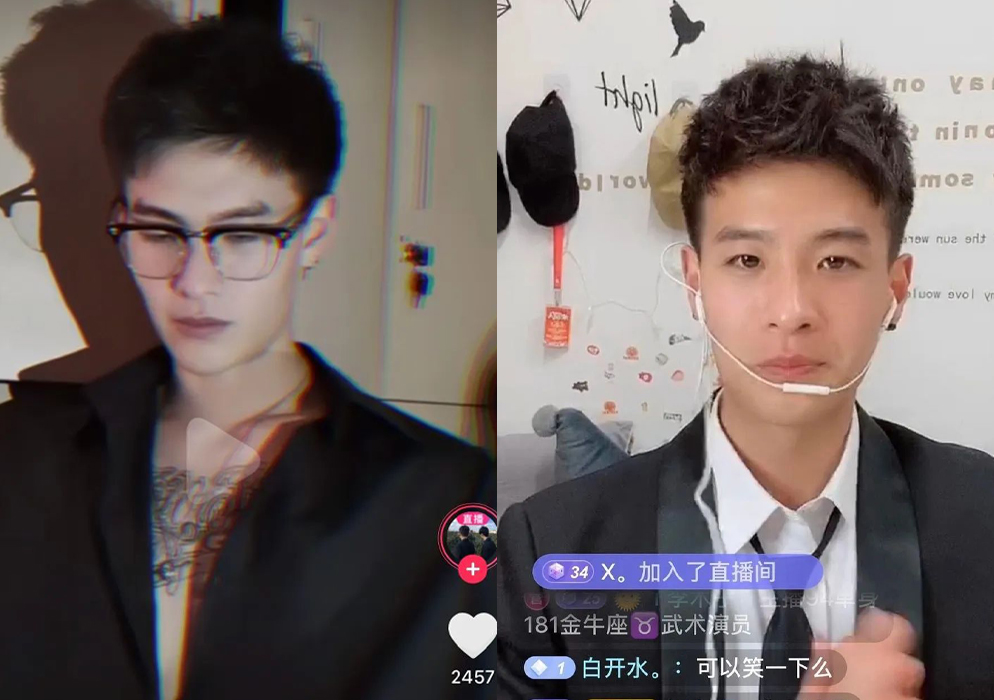 同样直播时本尊外型不算差,但少了滤镜精修感后相貌和照片有点出入的还有这3位网红小哥哥: