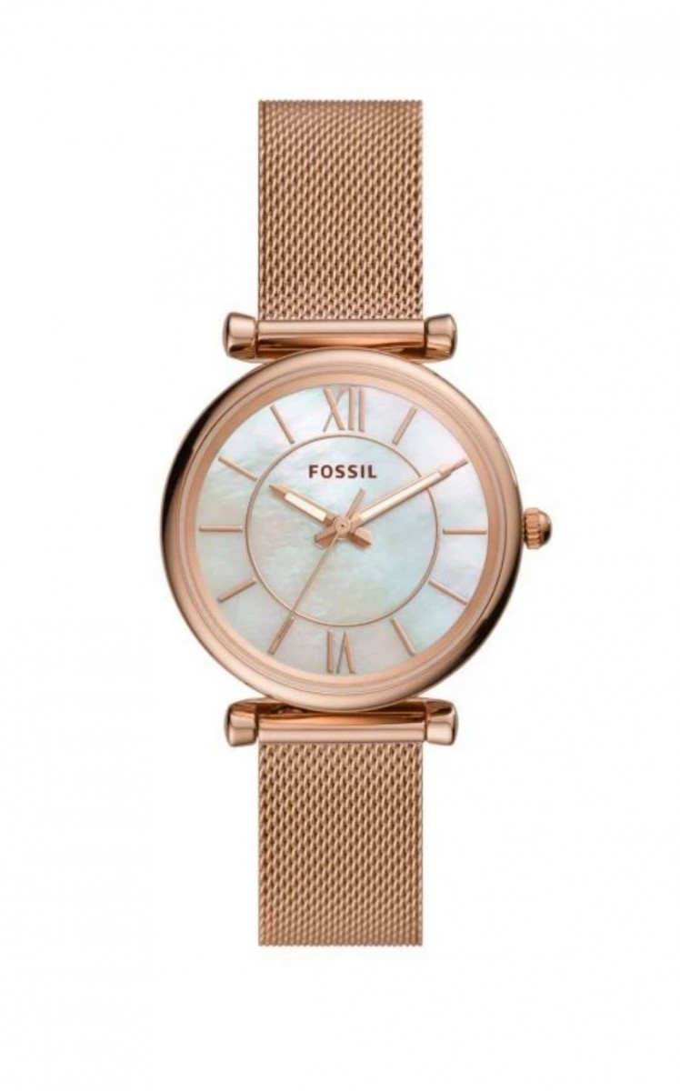 【双十一必买手表包包】Fossil：集团旗下的手表系列一直深受消费者喜爱，精湛制表工艺加上设计结合了简约、时尚、实用特性，十分出彩！ Carlie Watch ES4918 珍珠母贝表盘设计 （点击我查看购买详情） >> 原价 RM659 | 优惠价 RM461.30