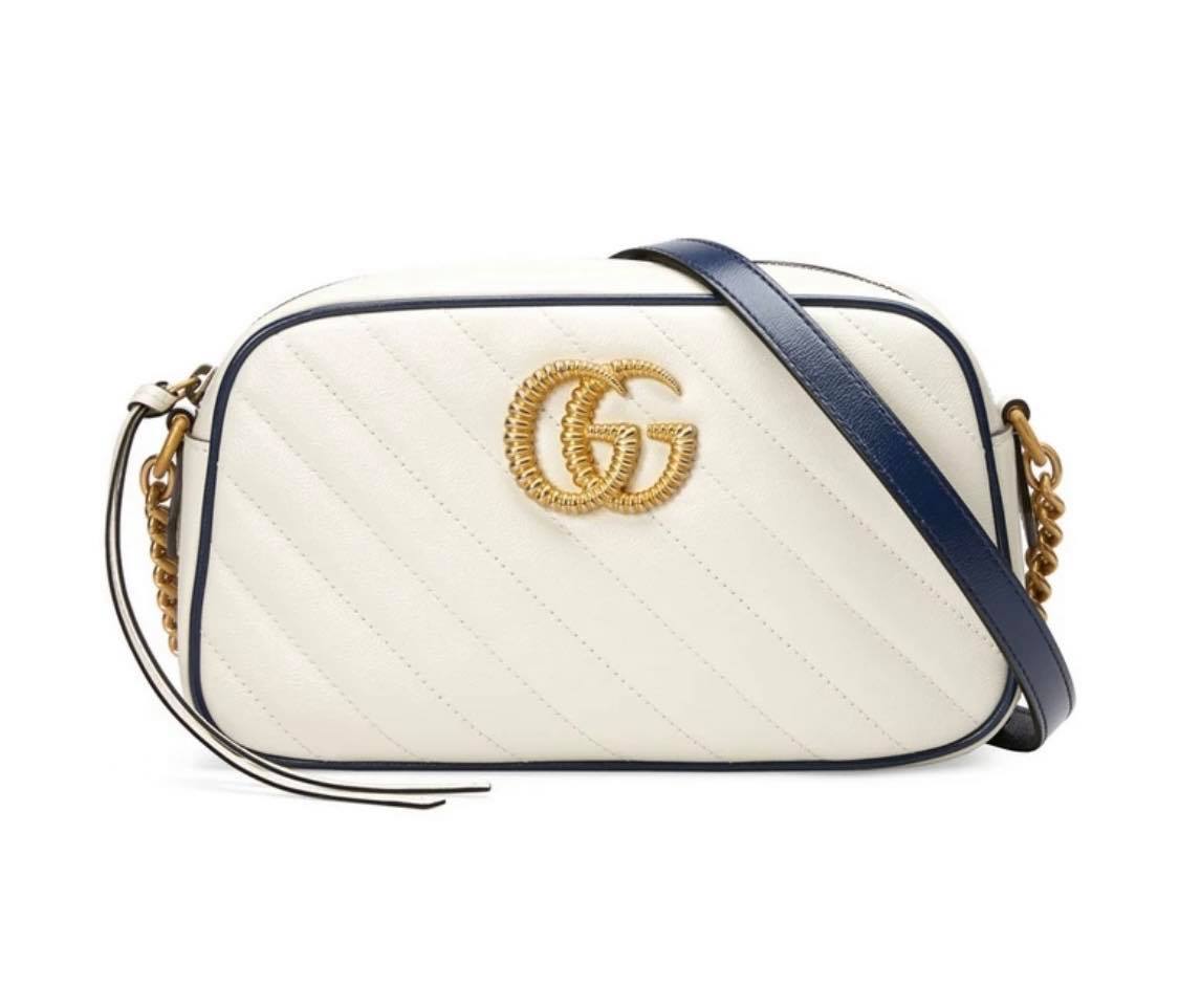 【双十一必买手表包包】Gucci GG Marmont Small Shoulder Bag in White（点击我查看购买详情） >> 原价 RM8,470 | 优惠价 RM6,976
