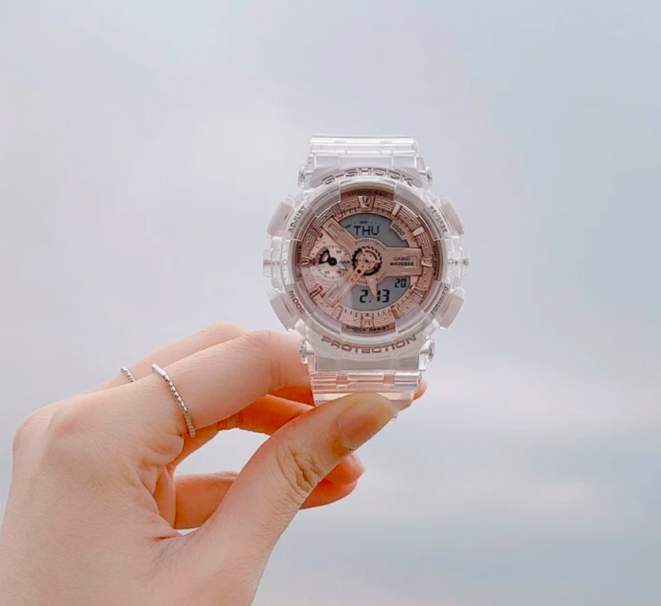 【双十一必买手表包包】Casio GMA-S110SR-7A Transparent Resin Band Sports Watch （点击我查看购买详情） >> RM659