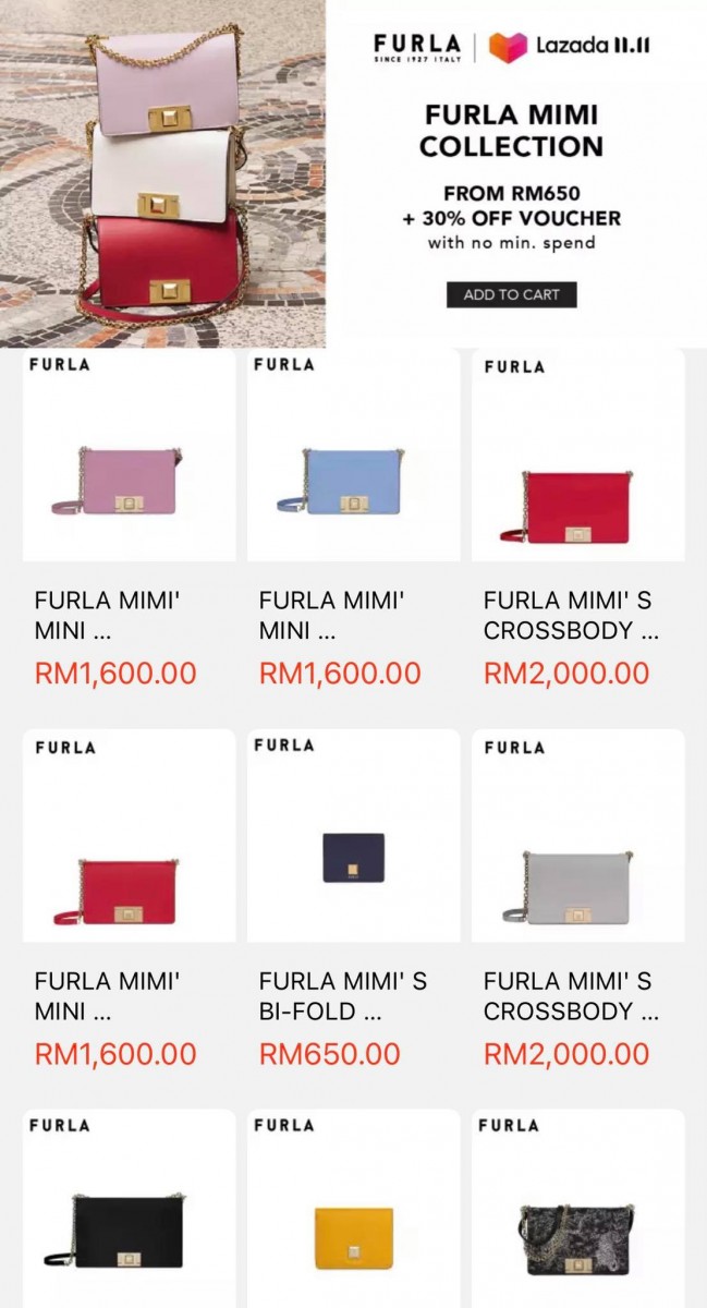 【双十一必买手表包包】Furla：多样化现代设计美学风格加上顶级品质工艺，对于多个不同年龄层的女生而言Furla包包一直都很吸睛！ RM650起 + 30%折扣 no minimum spend >> （点击我查看购买详情） 超级小清新的马卡龙色系包包绝对要趁打折狂买一波！