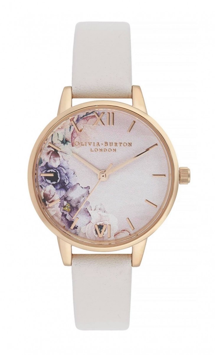 【双十一必买手表包包】Olivia Burton Watercolor Florals BLUSH Women‘s Watch OB16PP54 田园风水彩花卉款（点击我查看购买详情） >> RM499