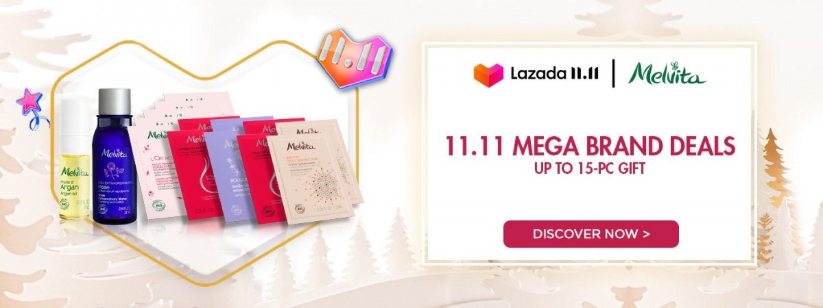 Melvita >> （点击我查看优惠+购买详情） Melvita家的精华油、Rose Flaral Water都是内行必囤货美肤好物！这波品牌LAZADA官方店铺双十一放送多项优惠：高达15pcs赠品、RM10-RM20限时优惠券、超值套组等。趁机用超划算价格享受Organic护肤品的至臻美肤体验～