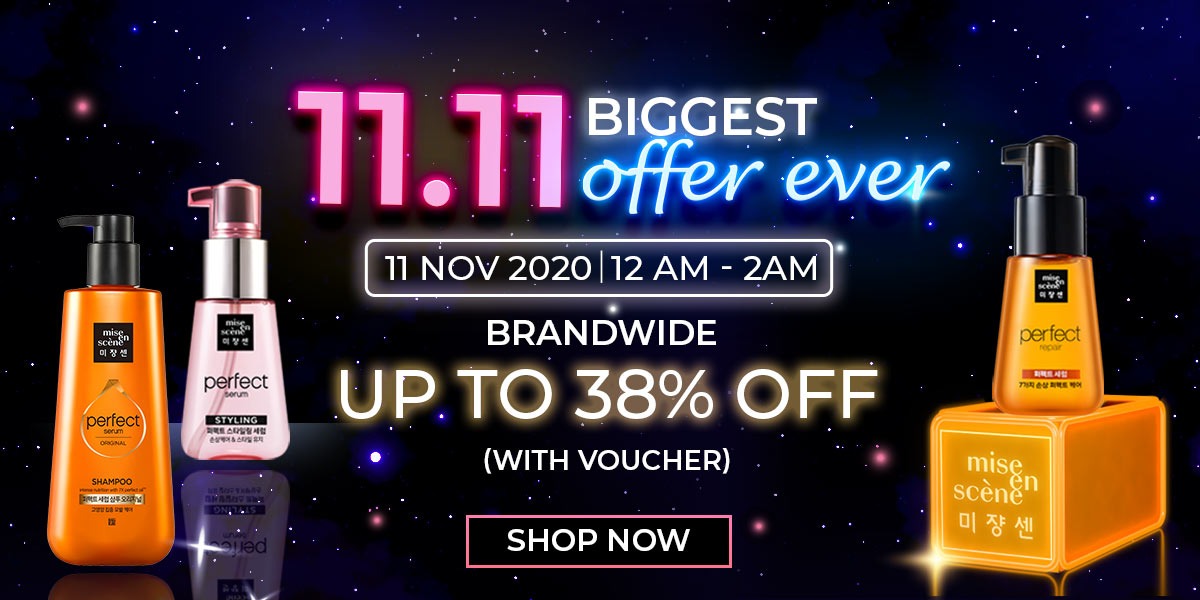 Mise En Scene >> （点击我查看优惠+购买详情） BlackPink代言的泡泡染发剂、以及品牌旗下在韩国超热销的护发套组都有折扣～凡消费满RM100即可使用RM11折扣券，购买泡泡染发剂送护发精油组合真的超值！