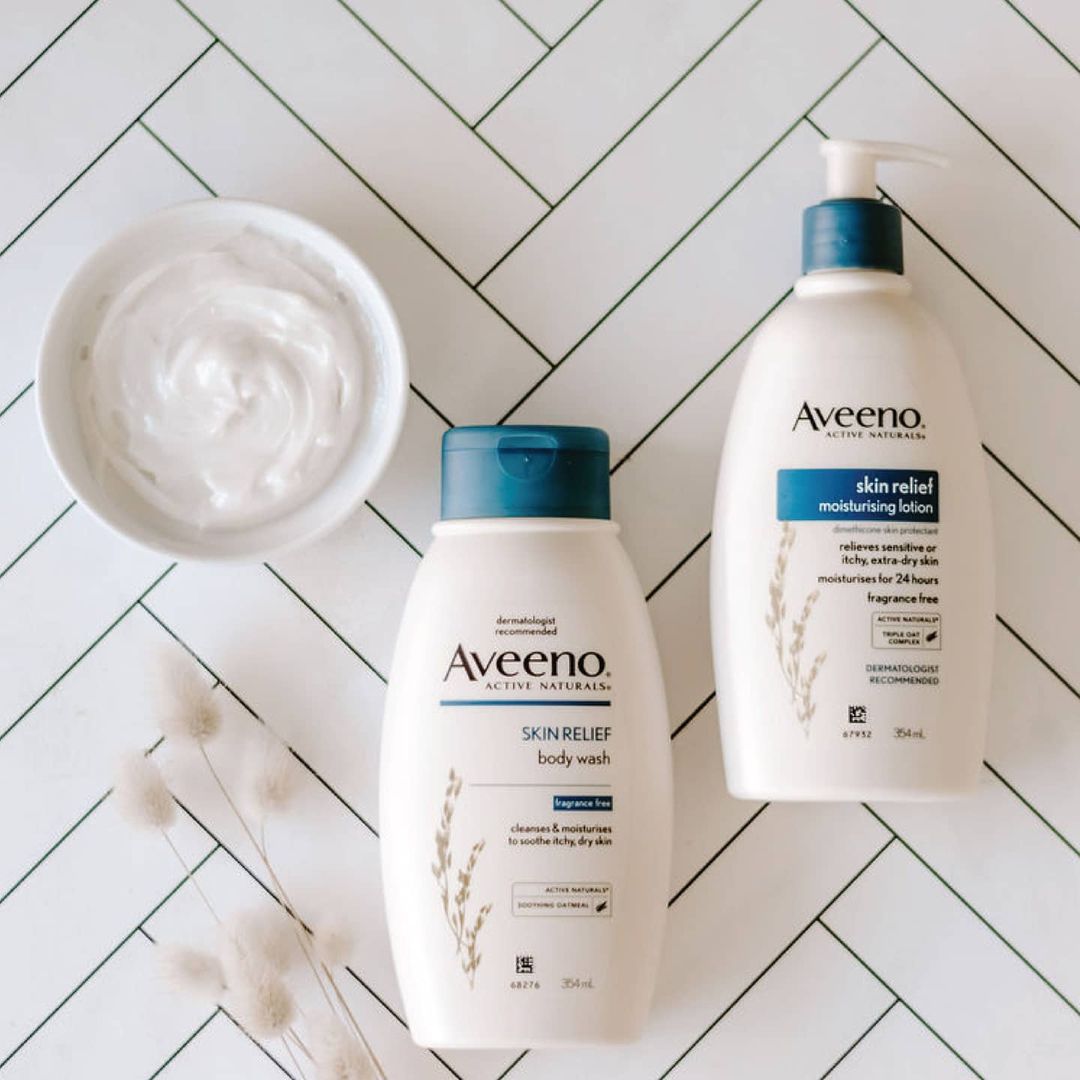 aveeno 燕麦为主题成分