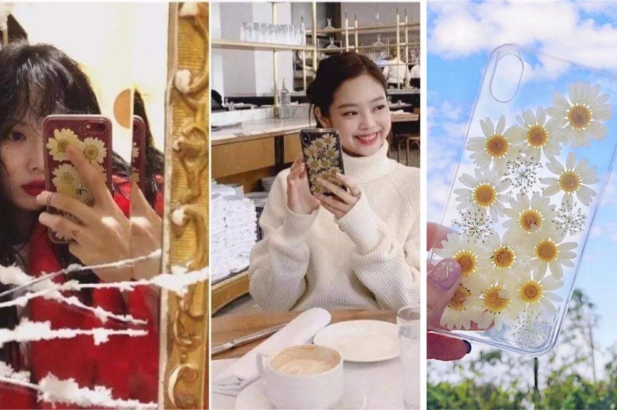 # 11 简约好看的Jennie、泫雅同款小雏菊设计手机壳,在社交平台上讨论度很高呢~RM13.65 >> 这里买