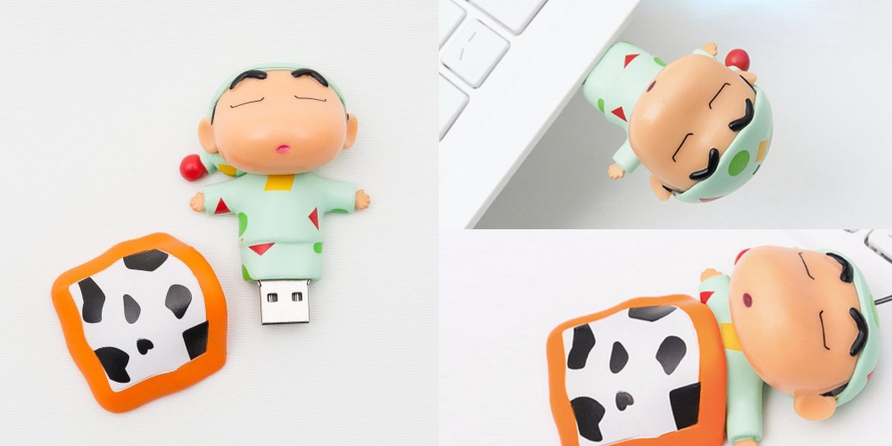 # 蜡笔小新USB 穿上睡衣的超萌野原新之助化身Pendrive USB~这样的设计保证萌化少女心有木有!分别由16GB和32GB可选。【RM110.21 - RM141.34】>> 链接