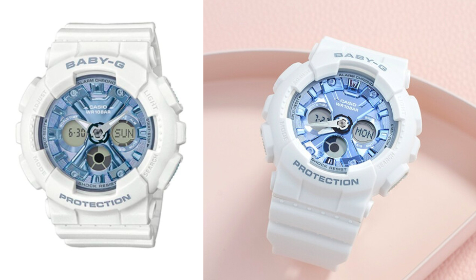 #7 CASIO BABY-G Women Watch BA-130-7A2DR 白色表框搭配蓝色金属感表盘,尽显可盐可甜超凡魅力~为日常穿搭更添酷美率性feel!(RM815)>> 点击查看链接
