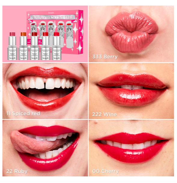 节日限定California Kissin' Club Holiday Lipbalm Set(RM108.80,原价RM136)送礼自用两相宜!