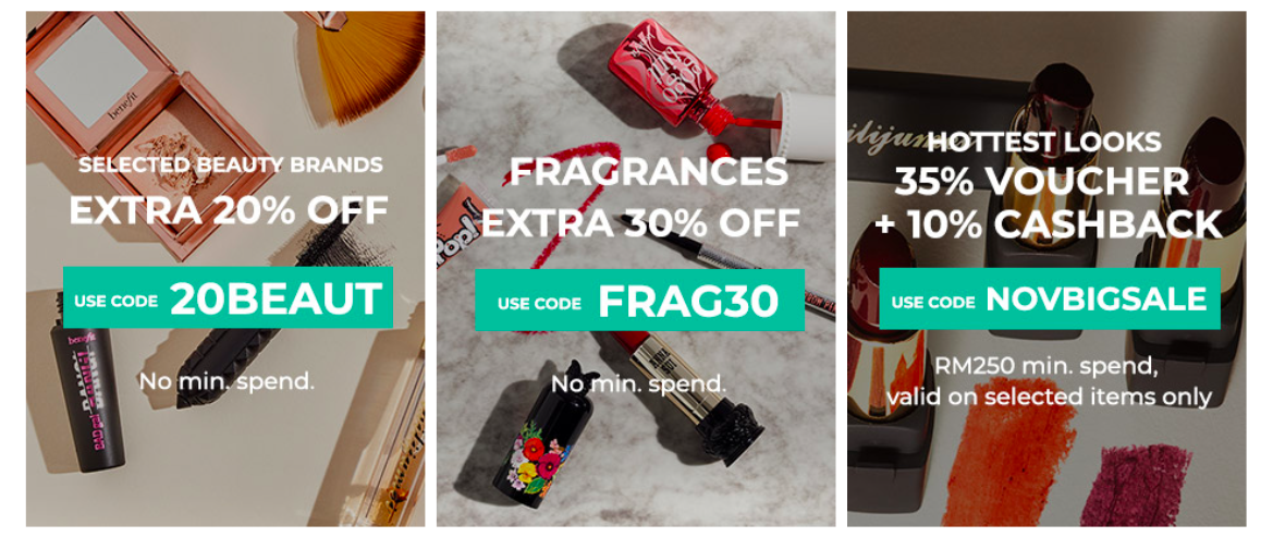 双十一购物最后冲刺!大部分品牌和网店在今天都有超狂折扣、是女生们入手心头好物的最佳时期~而ZALORA网购平台此番也推出了许多限时优惠,使用指定Promo Code还能享有「折扣再折扣」!以下给Girls整理出多款美妆护肤和香水的购买链接,趁限时优惠下单去: