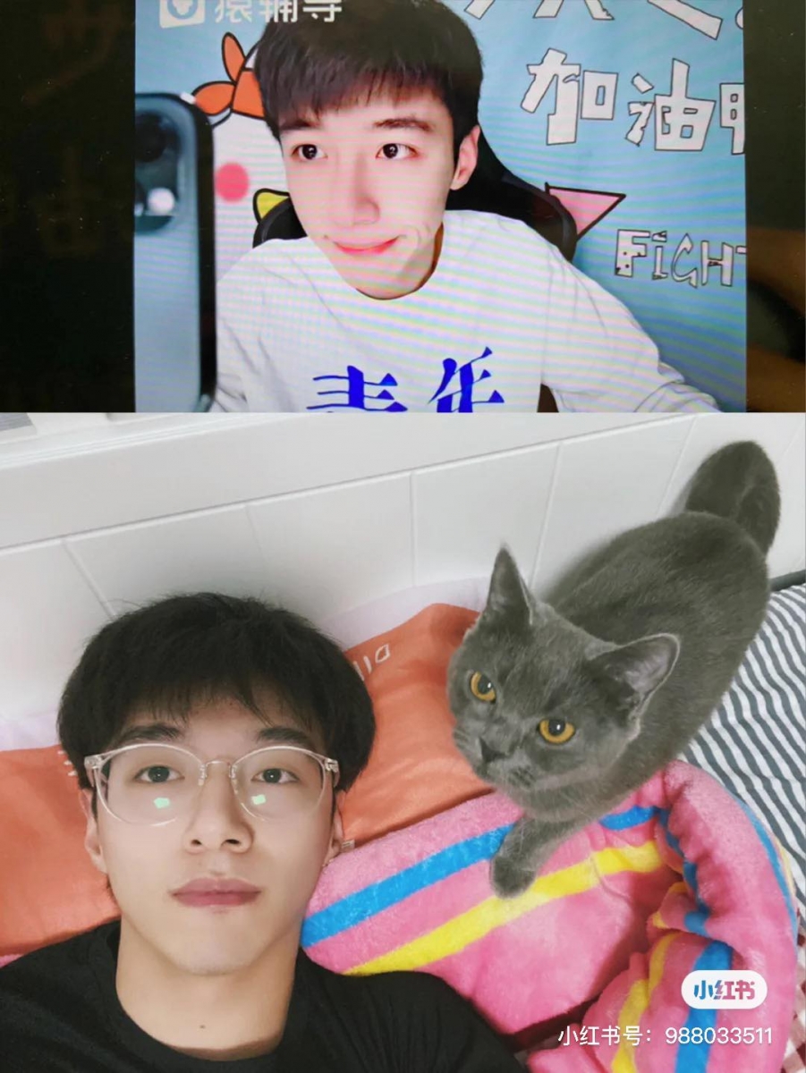 另一位在小红书和抖音上爆红的初一数学老师李江涛,帅气长相吸引了超多人报班他的长假期网课~而且李老师还是个爱猫男孩,人设超加分啊!