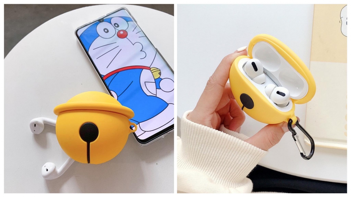 # 9 哆啦A梦控必须拥有的「小铃铛」造型AirPods保护壳~而且颜色这么鲜艳完全不担心搞丢诶(笑)RM9.90 >> 这里买