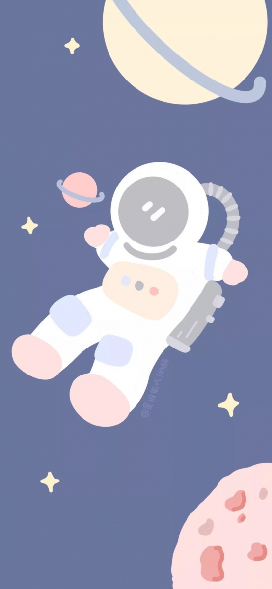 【手机壁纸Wallpaper · 可爱手绘插画系列】 未来会很明朗，好运就在路上。