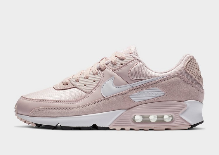 # Nike Air Max 90 Barely Rose 玫瑰烟粉 饱和度偏低的玫瑰烟粉色为主、中底前端和勾勾标志部分以白色点缀; 整体鞋型加上配色都女孩感十足!穿搭上也很好搭配呢~目前在 >> JD Sports 或 >> NIKE官网 都能购得 。(参考价格:RM495)