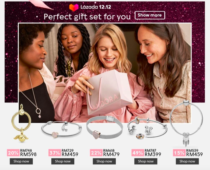 Pandora 12.12 Sale 梦幻绝美配件折扣高达60% : 【点击前往查看双十二促销详情】