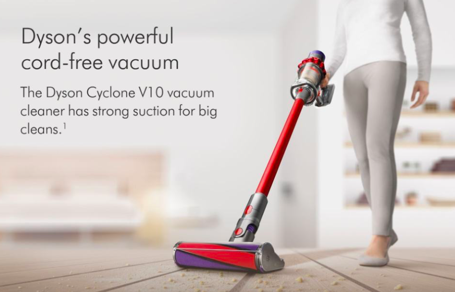 INS风高颜值使用家电推荐:吸尘机 Dyson V10系列这次双十二有Flash Sales!原价RM2699折扣后只需RM1899,领取店铺RM150优惠券消费满额即可使用!观望已久的朋友不妨趁这次优惠价抢购啊~ RM1899 >> 【点击查看购买详情】