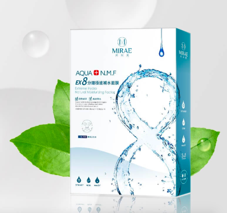 # 8 MIRAE Mirae EX 8 Minutes Instant Moisturizing Mask 未来美 EX 8分钟极速补水面膜(参考价格 RM) >> 点击查看购买详情 缩时护肤保养必备的台湾品牌MIRAE「8分钟极速补水面膜」,在韩国医美集团技术打造下一片内汇聚强效锁水保湿、补水修护能力,还能非常有效舒缓医美后的肌肤不适,在COSME、日本药妆TOMOD‘S年度热销面膜排行榜中都榜上有名。