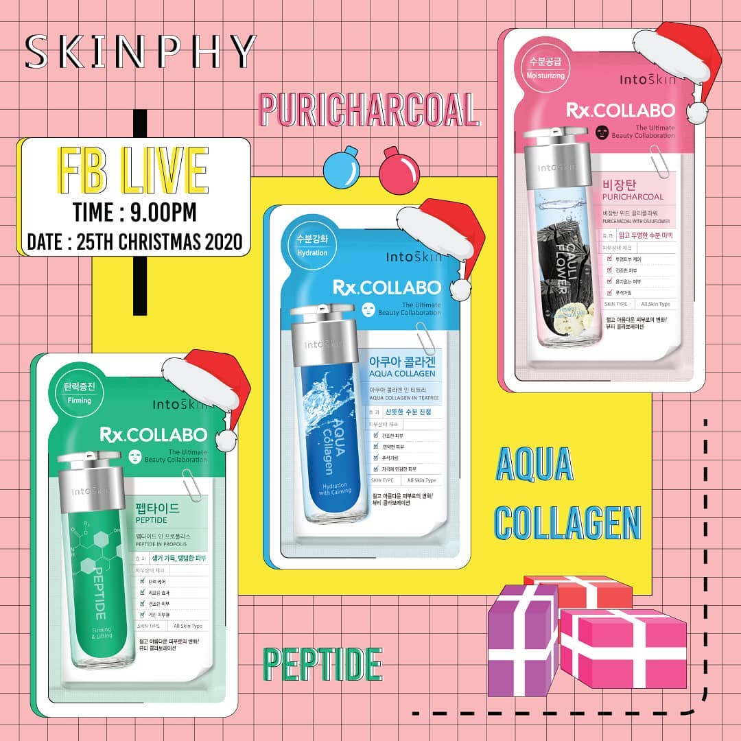 # IntoSkin圣诞节特备：陪你带着好肌肤跨入2021崭新一年 想要和赵洁莹以及Miss Korea一样，台上台下肌肤都倍显柔嫩细致，即便不上妆皮肤也能透出女神光，一定不能错过INTOSKIN RX.COLLABO系列超强「护理式面膜」哟～