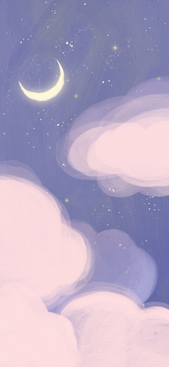 【手机壁纸Wallpaper · 可爱手绘插画系列】 未来会很明朗，好运就在路上。