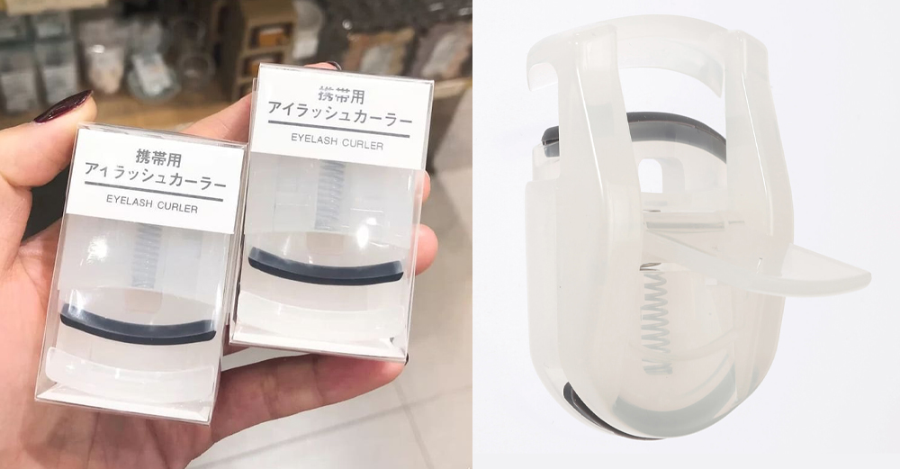 #3 MUJI Portable Eyelash Curler 轻便易携型睫毛夹: 特别适合大部分亚洲人眼型的一款便携式睫毛夹,可折叠收纳的设计太贴心了!(RM17.90)>> 【点击查看购买详情】