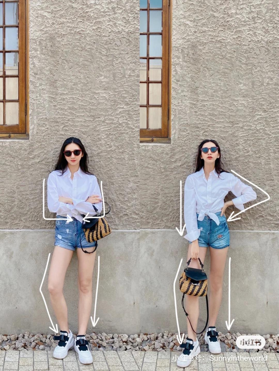 # 好看站姿拍照法：拍照不要再直愣愣站着比Yay啦～稍微变更一下手部和腿部Pose，朋友圈和IG「网美照」轻松GET～